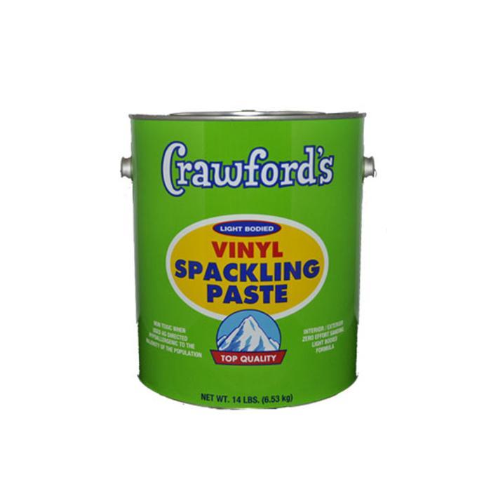 Crawford's vinyl spackling paste, available at Creative Paint in San Francisco, South Bay & East Bay. 