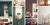 Collage of Benjamin Moore Color Trends 2025 Paint color used throughout a modern home. 