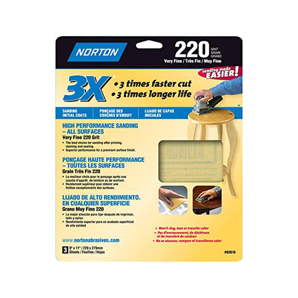 3pk 3X Handy Alu-Ox Sandpaper, available at Creative Paint in San Francisco, South Bay & East Bay.