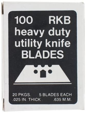 Allway Tools DSP100 3 Notch Utility Knife Blades, 100/Pack