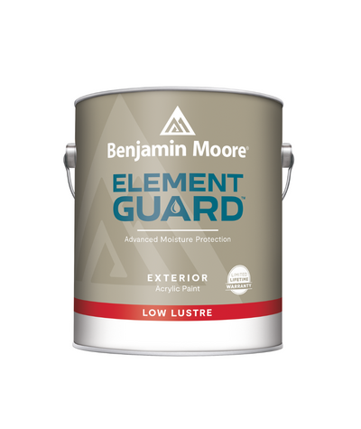 Benjamin Moore's Element Guard Exterior Low Lustre Paint with Advanced Moisture Protection available at Creative Paint in San Francisco Bay Area