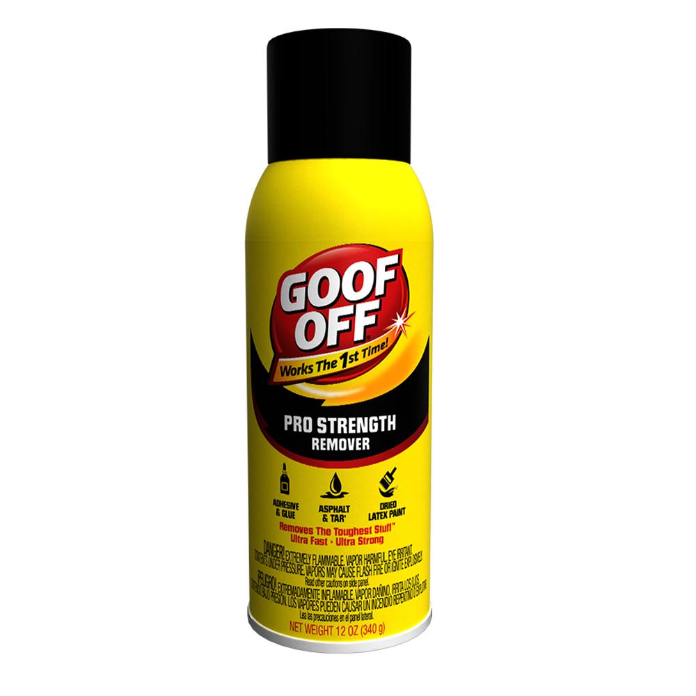 Goof Off Spray VOC in a 12 oz can, available at Creative Paint in San Francisco, South Bay & East Bay.