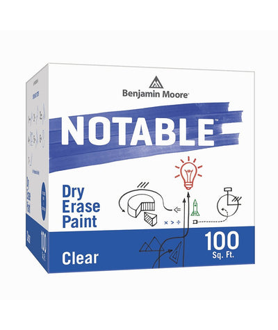 Benjamin Moore Notable Dry Erase Paint in Clear 100 sq. ft, available at Creative Paint in San Francisco, South Bay & East Bay.