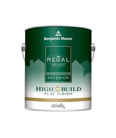Benjamin Moore Regal Select High Build Flat Exterior Paint Gallon, available at Creative Paint in San Francisco, South Bay & East Bay.