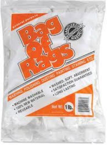 White knit bag of rags, available at Creative Paint in San Francisco, South Bay & East Bay.