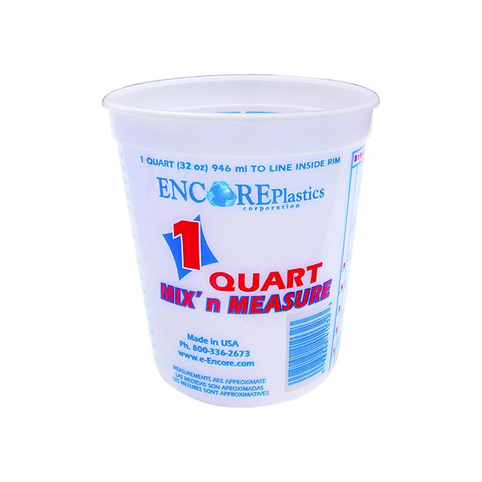 Quart Mix & Measure Plastic Pail, available at Creative Paint in San Francisco, South Bay & East Bay.