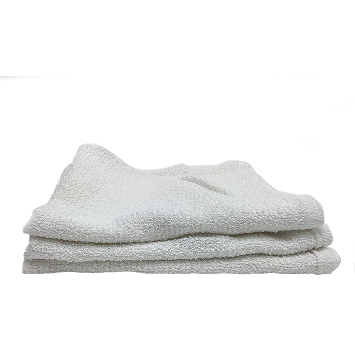 White terry towel, available at Creative Paint in San Francisco.